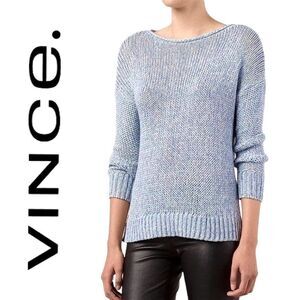 EUC Vince Marled Knit Boatneck Sweater